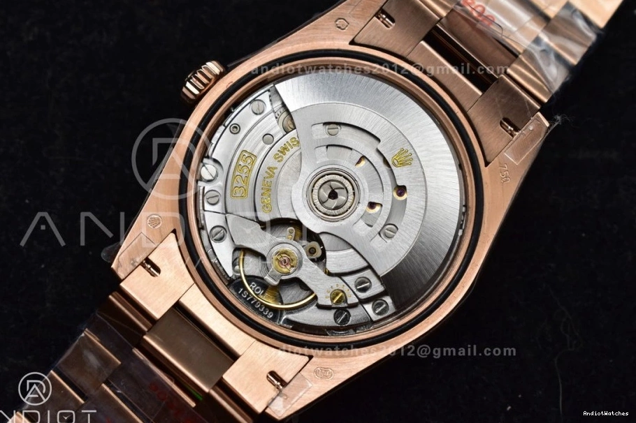 Diamond 671 36 Dial President vr3255 Steel with QF Original Edition V5 Grey Bracelet 904L RG Best Weight) on (Gain Square DayDate 0306